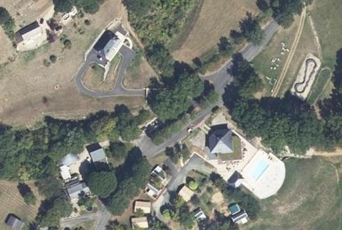 Vue aérienne du Camping du Lac du Causse à Lissac-sur-Couze