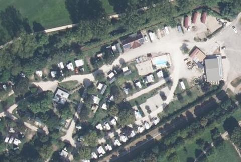 Vue aérienne du Camping du Pasquier à Dole