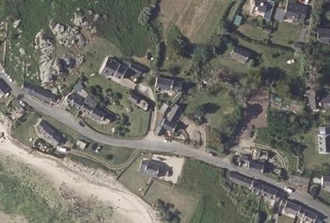 Vue aérienne du Camping du Phare de l’Île Vierge à Plouguerneau