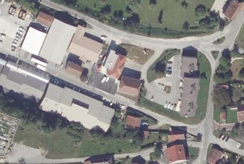 Vue aérienne du Camping du Pré Bailly à Vuillafans