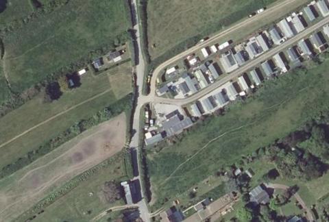 Vue aérienne du Camping du Sablon à Vicq-sur-Mer