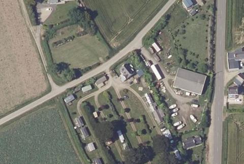 Vue aérienne du Camping du Trégor à Plougasnou