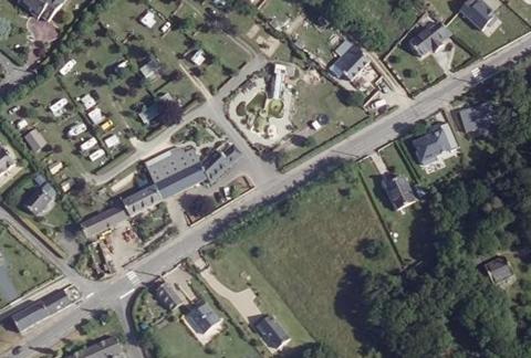Vue aérienne du Camping du Vieux Verger   Ty-Noul à Névez