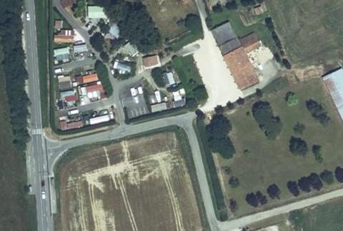 Vue aérienne du Camping Ferme de la Mule à Saint-Sauveur