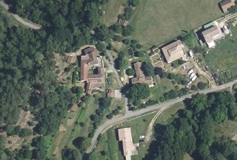 Vue aérienne du Camping Gcu Chamborigaud à Chamborigaud