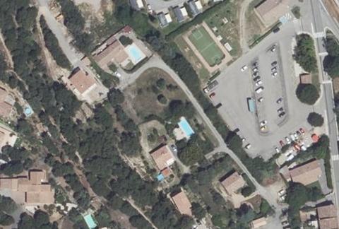 Vue aérienne du Camping Ginasservis à Ginasservis