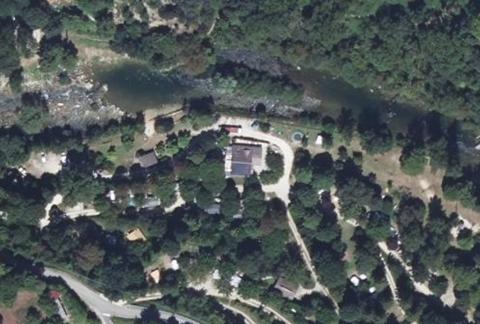 Vue aérienne du Camping Gouffre de la Croix à Châtelus