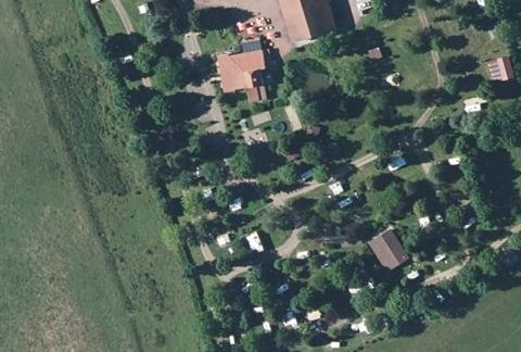 Vue aérienne du Camping Hautoreille à Bannes