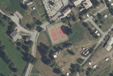 Vue aérienne du Camping Huttopia Val Cenis à Bramans