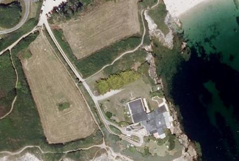 Vue aérienne du Camping Igesa Fort du Talud à Ploemeur