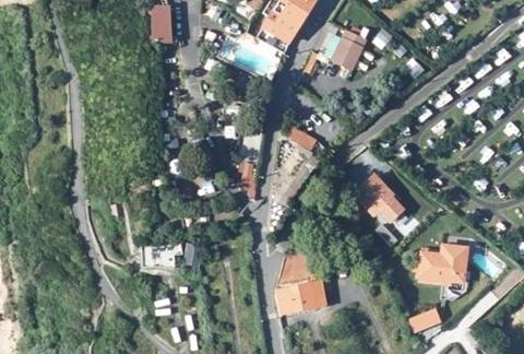 Vue aérienne du Camping Inter-Plages à Saint-Jean-de-Luz