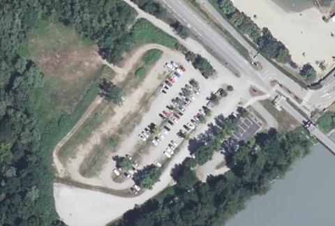 Vue aérienne du Camping Intercommunal du Lac de la Terrasse à La Terrasse