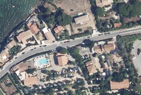 Vue aérienne du Camping International à Hyères