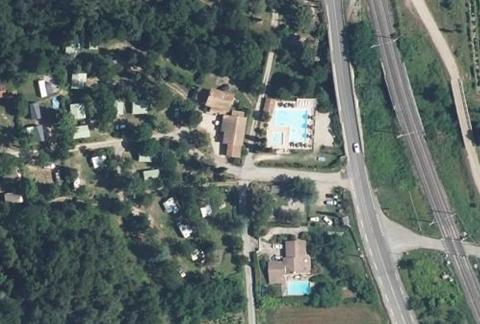 Vue aérienne du Camping Iserand à Vion