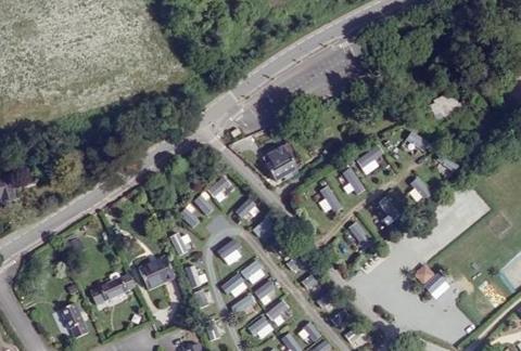 Vue aérienne du Camping Kerscolper à Fouesnant
