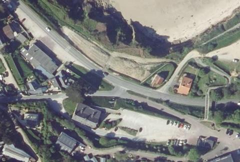 Vue aérienne du Camping l’Anse du Brick à Maupertus-sur-Mer