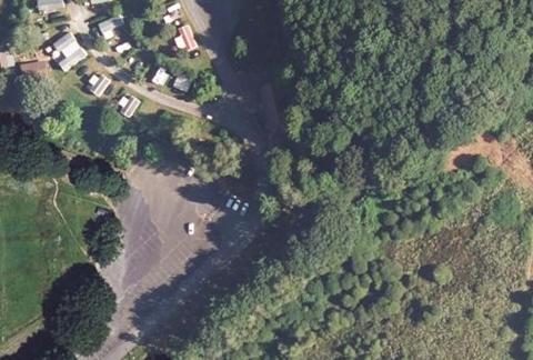 Vue aérienne du Camping l’Ecrin Nature à Ambazac