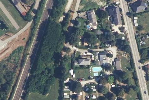 Vue aérienne du Camping l’Escale à Sainte-Hélène-du-Lac