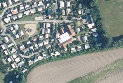 Vue aérienne du Camping l’Espace Vert des Tremières à Saint-Quentin-en-Tourmont