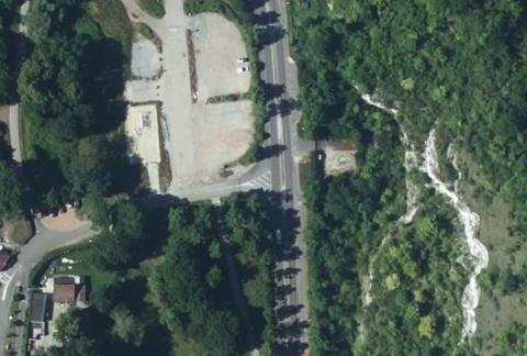 Vue aérienne du Camping  l’Île des Trois Rois à Les Andelys