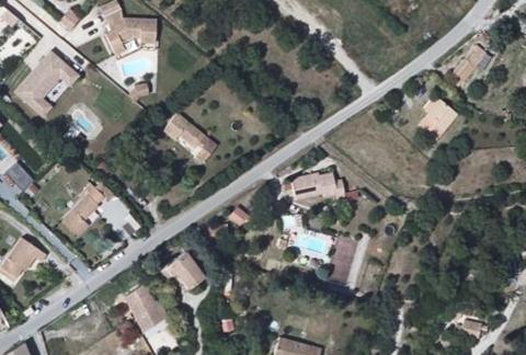 Vue aérienne du Camping l’Olivier à Junas