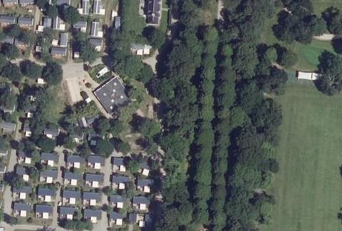 Vue aérienne du Camping l’Orangerie de Lanniron à Quimper