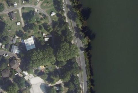 Vue aérienne du Camping la Belle Étoile à La Rochette