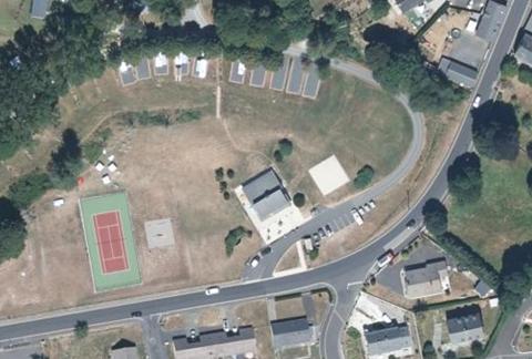 Vue aérienne du Camping la Borie Basse à Condat