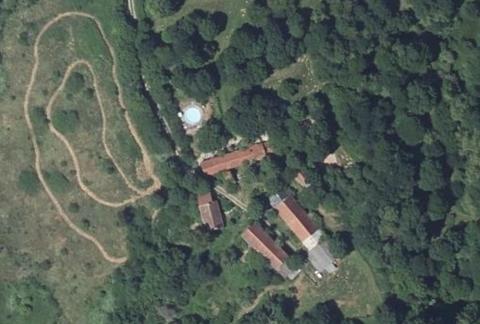 Vue aérienne du Camping la Chassagne à Ronnet