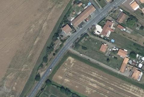 Vue aérienne du Camping la Cléroca à Grues