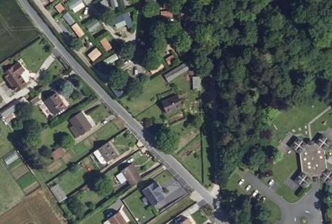 Vue aérienne du Camping la Faloise à Angicourt