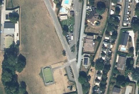 Vue aérienne du Camping la Ferme à Lathuile
