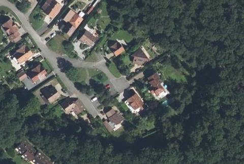 Vue aérienne du Camping la Forêt à Boersch