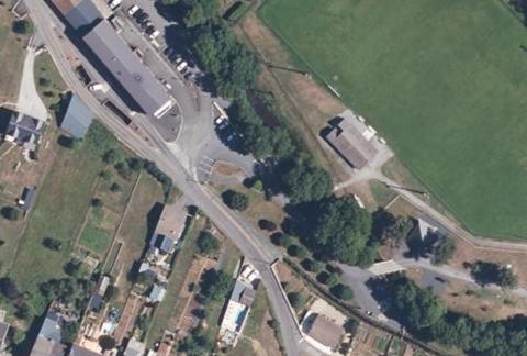 Vue aérienne du Camping la Lande à Brassac