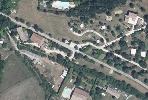 Vue aérienne du Camping la Magerie à La Roche-sur-Grane