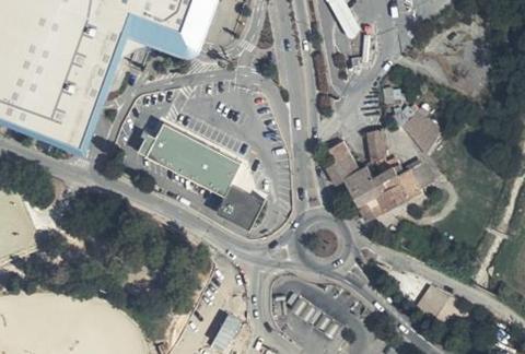 Vue aérienne du Camping la Paoute à Grasse
