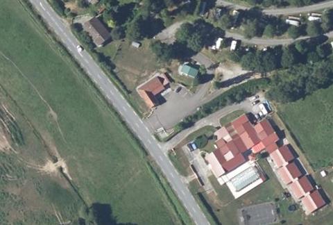 Vue aérienne du Camping la Perle à Saint-Médard-la-Rochette