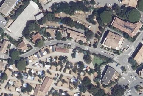 Vue aérienne du Camping la Pinède à Cavalaire-sur-Mer