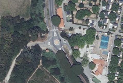 Vue aérienne du Camping la Plage d’Argens à Saint Aygulf