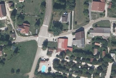 Vue aérienne du Camping la Prairie à Boissia