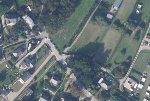 Vue aérienne du Camping la Rafale à Saint-Coulomb