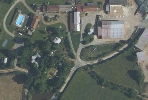 Vue aérienne du Camping la Raudière à Saint-Maurice-la-Fougereuse