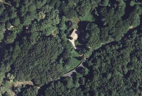 Vue aérienne du Camping la Riviere à Zonza
