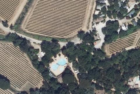 Vue aérienne du Camping la Rouillère à Ramatuelle