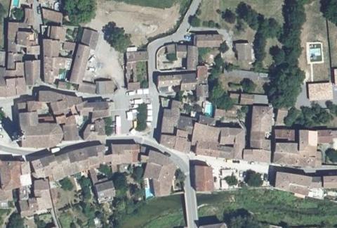 Vue aérienne du Camping la Rouveyrolle à Berrias-et-Casteljau