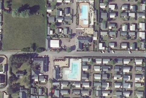 Vue aérienne du Camping la Sirène à Montmartin-sur-Mer