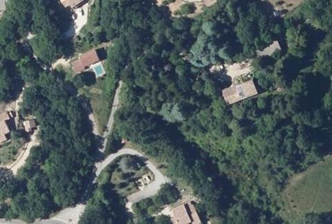 Vue aérienne du Camping la Source du Jabron à Comps
