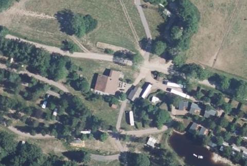 Vue aérienne du Camping la Sténiole à Granges-sur-Vologne