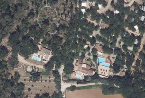 Vue aérienne du Camping la Tuquette à Fayence