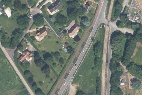 Vue aérienne du Camping la Vallée de Deauville à Saint-Arnoult